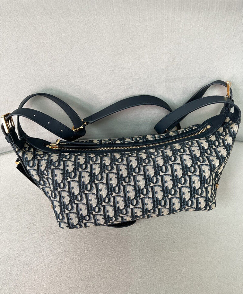 Christian Dior Small D-Journey Bag Dark Blue
